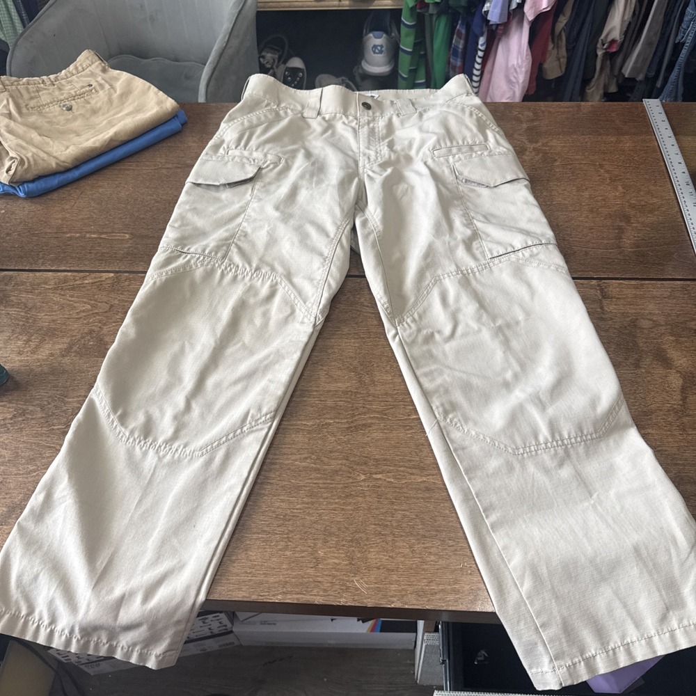 First Tactical Cargo Pants Mens 32x30 Beige Straight Leg Utility Workwear